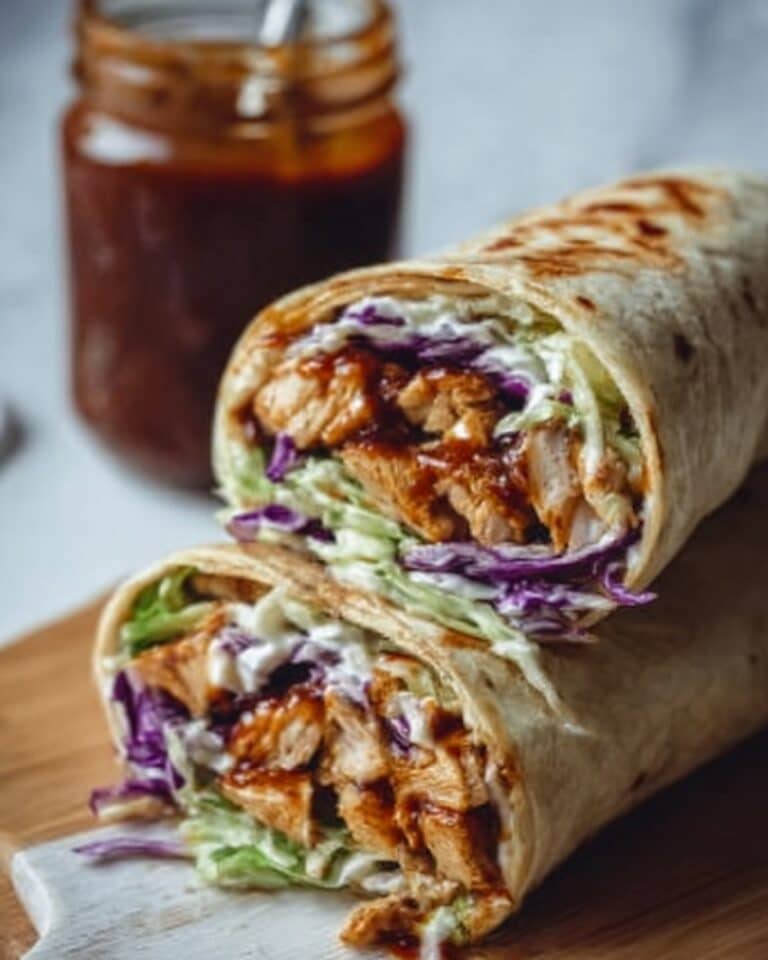 BBQ Chicken Coleslaw Wraps Recipe