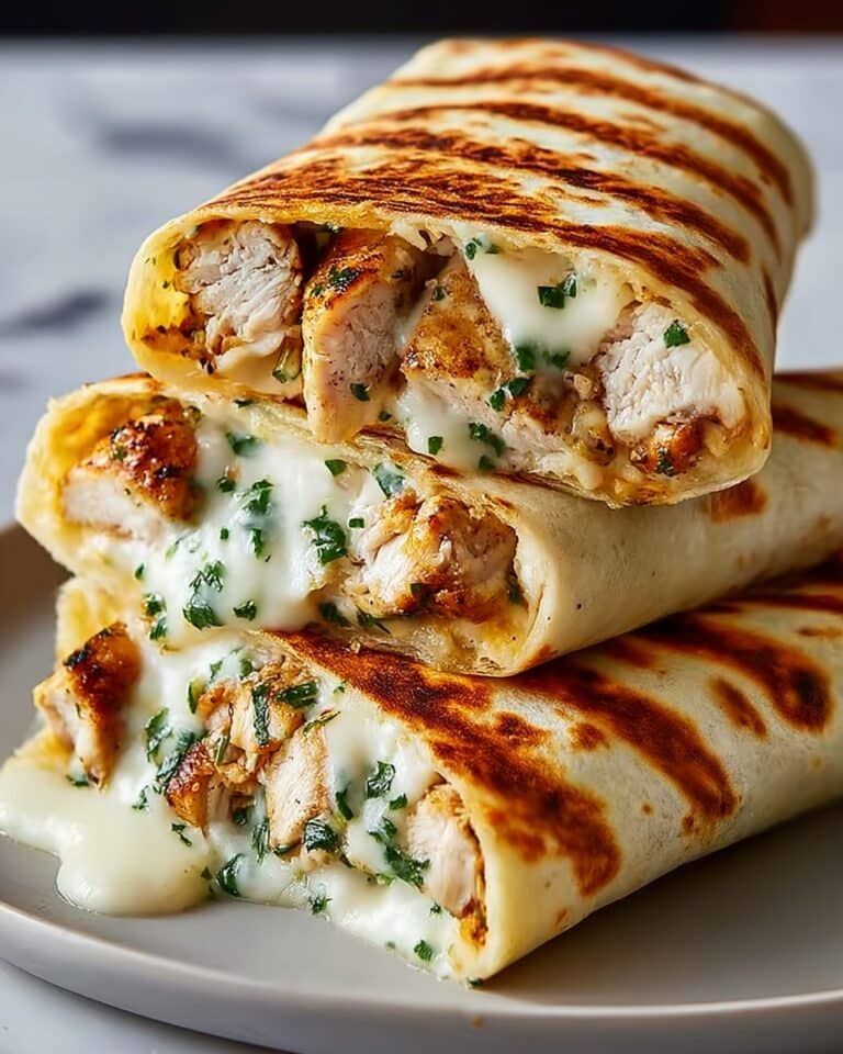 Low Carb Cheesy Garlic Chicken Wraps Recipe