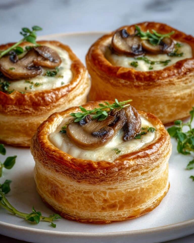 Mini Mushroom & Gruyère Pot Pies Recipe
