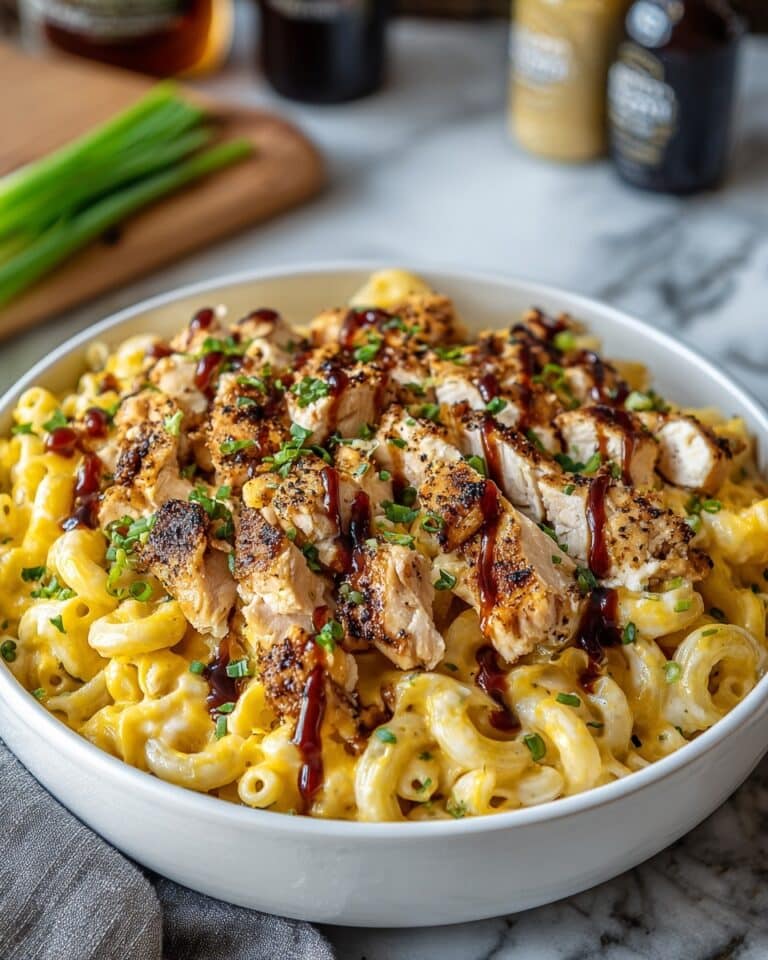 High-Protein Honey BBQ Chicken Mac & Cheese Recipe