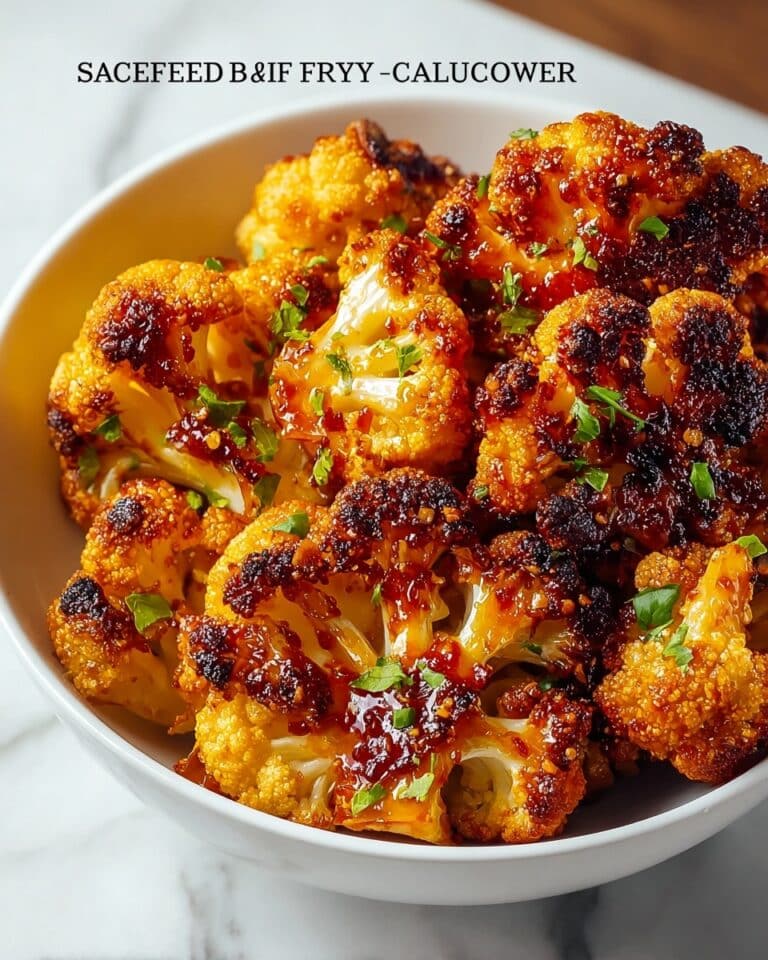 Sweet and Spicy Baked Cauliflower Recipe