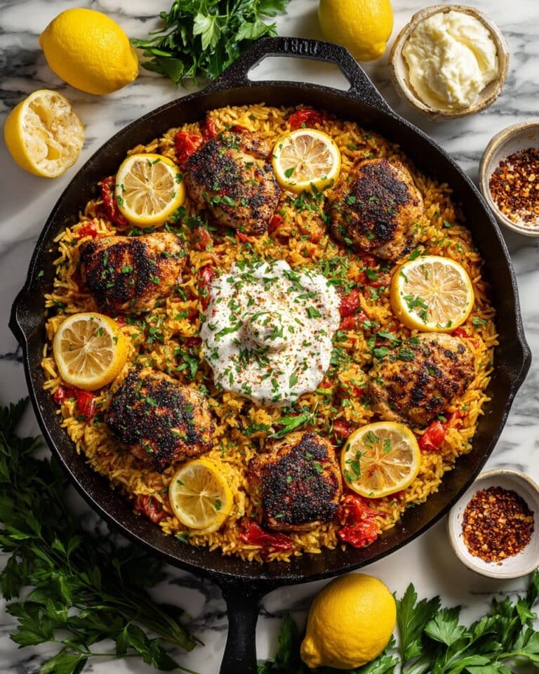 One Pot Chicken Shawarma Rice Recipe