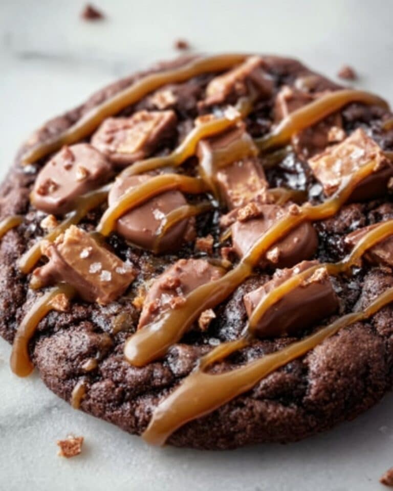 Double Chocolate Salted Caramel Cookies Recipe