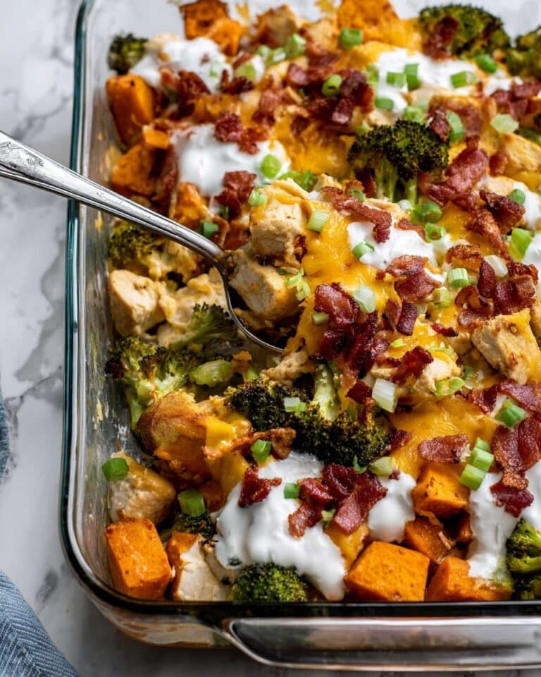 Buffalo Chicken Sweet Potato Casserole Recipe
