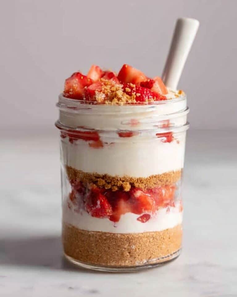 High Protein Cheesecake Jars Recipe