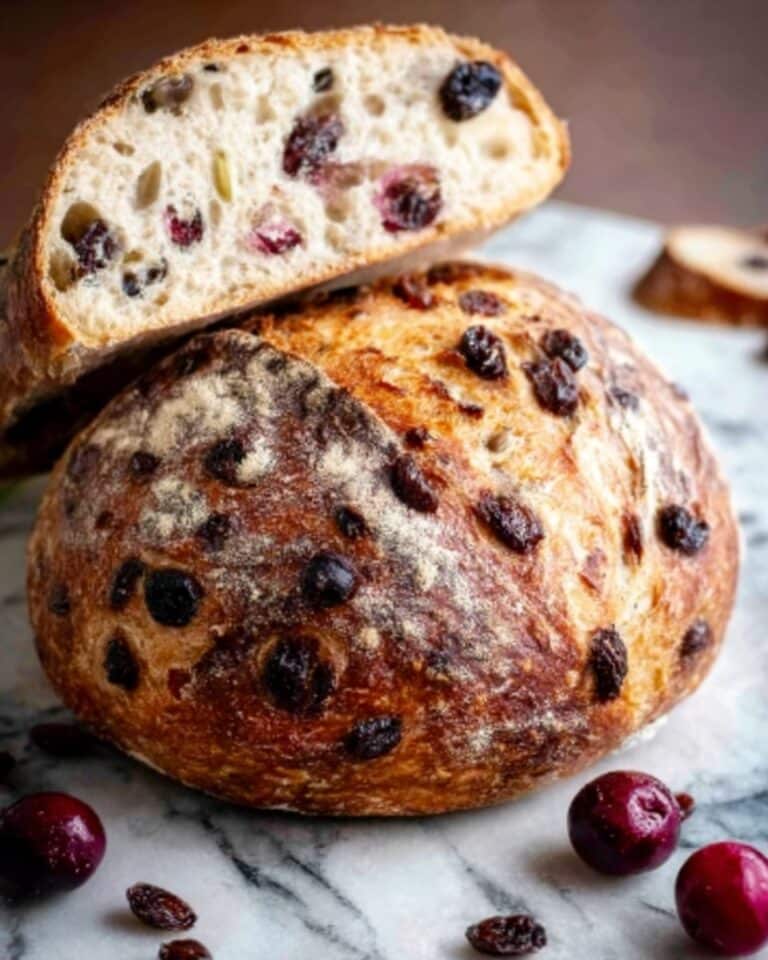 Fresh Cherry Chocolate Sourdough Bread Recipe
