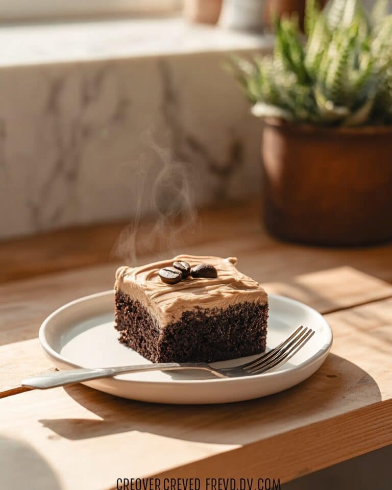 Coffee Espresso Brownies with Mocha Frosting Recipe