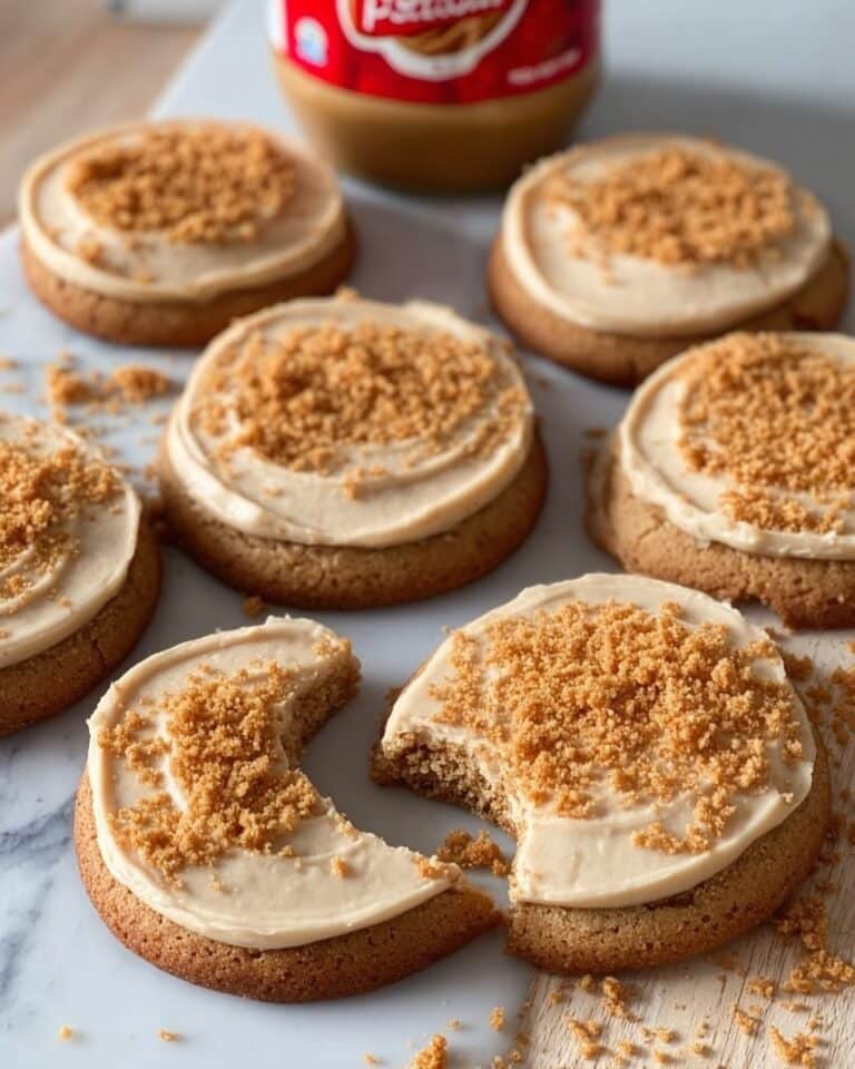 Soft Biscoff Cookies with Biscoff Buttercream Icing Recipe