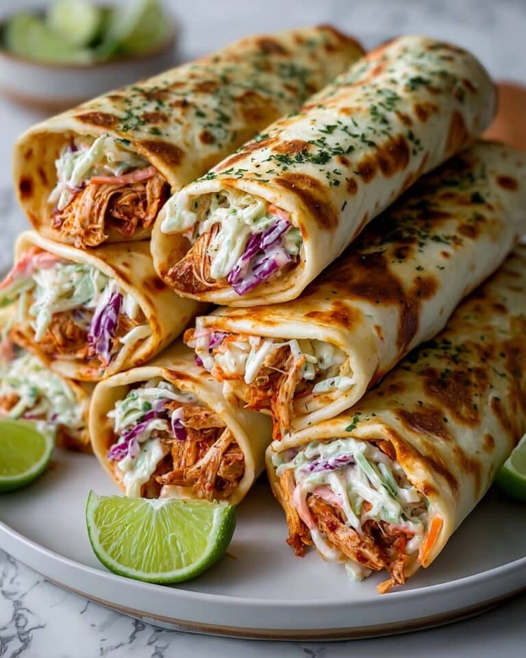 BBQ Chicken Coleslaw Wraps Recipe