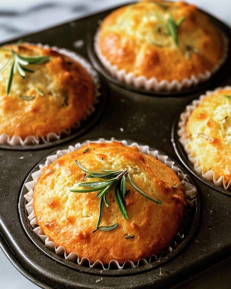 Easy Garlic Rosemary Focaccia Muffins Recipe