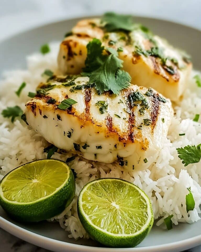 Coconut Lime Fish with Rice Recipe